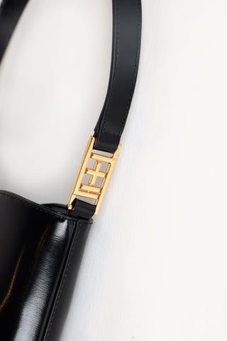 The Londyn I+II Tote in Black/Gold Details