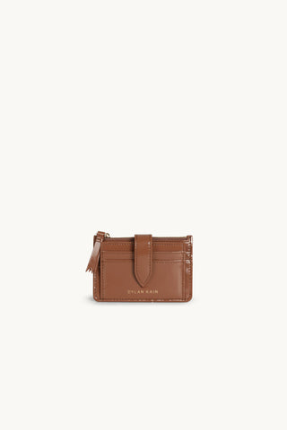 Archive: The Zoe Patent Card Wallet Chocolate