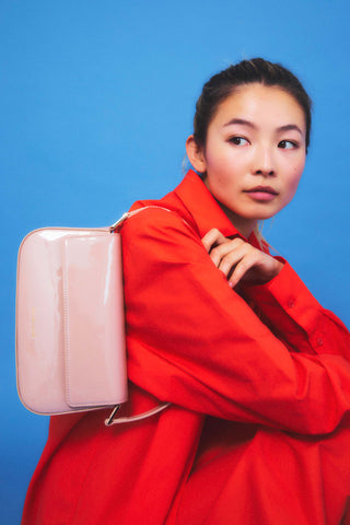 Archive: The Patent Shoulder Bag Fawn Light Gold
