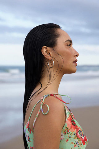 35mm Sterling Silver Hoop Earrings