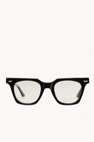 DYLAN KAIN GLASSES - Gloss Black w. 24k. Gold Metal Trim / Clear Sunglasses Dylan Kain