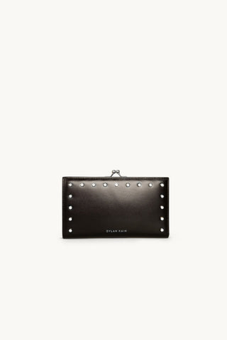 The Large Forever Love Studded Wallet Silver - Gift Edit