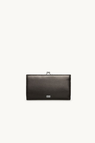 The Large Forever Love Studded Wallet Silver - Gift Edit