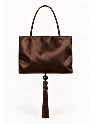 Cleo Satin Bag Chocolate