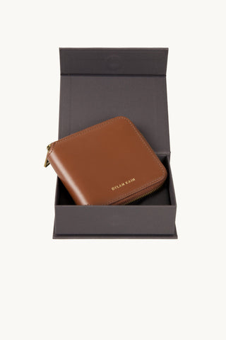 The Val Zip Wallet Chocolate - Gift Edit