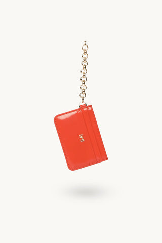 The Ella Patent Phone Bag Chocolate - Gift Edit