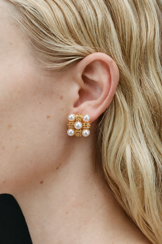 Bijou Vintage Cross Earrings
