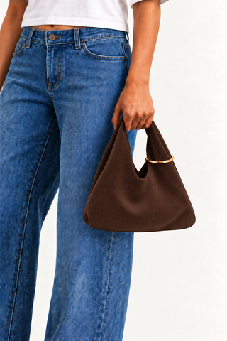 The Claire Bag Chocolate Suede