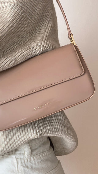 Archive: The Patent Shoulder Bag Fawn Light Gold