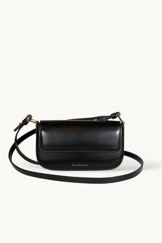 The Amelia I+II Chain Bag in Black/Gold Details