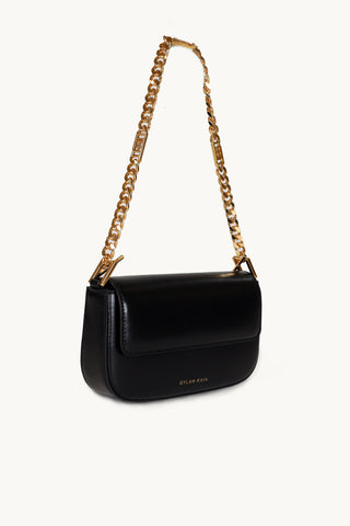 The Amelia I+II Chain Bag in Black/Gold Side 2