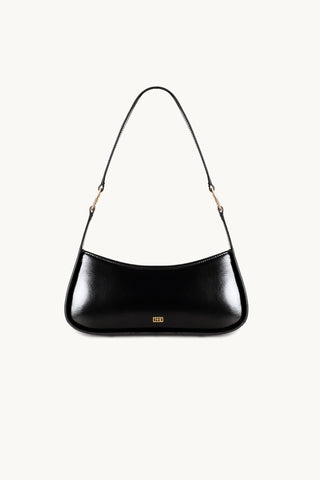 The Remi I+II Shoulder Bag in Black/Gold Back