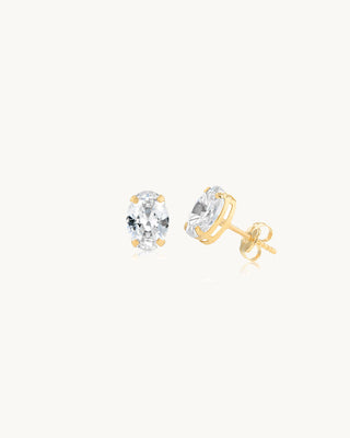 Valla Oval Cut Studs