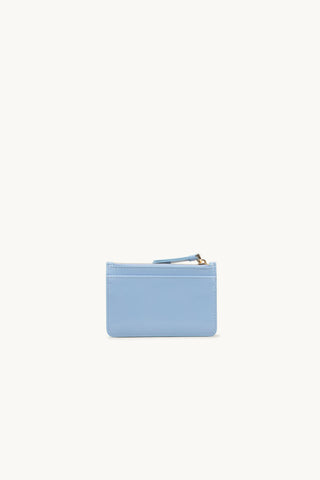 The Zoe Patent Card Wallet cornflower