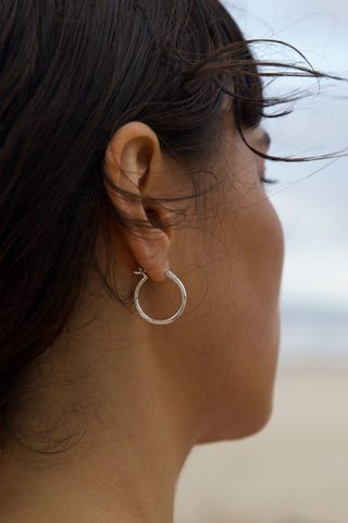 20mm 925 Sterling Silver Hoop Earrings