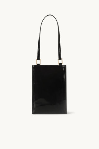 The Ella Patent Phone Bag Light gold