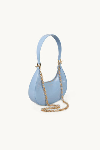 The Rhea Sling Patent Bag Cornflower
