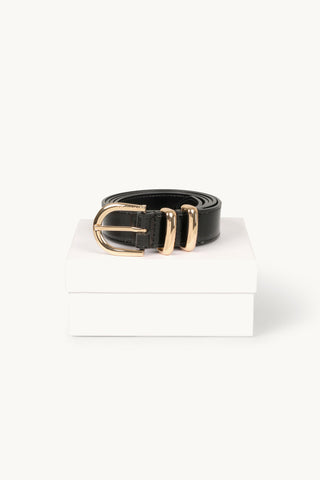 The Tia Patent Belt Light Gold