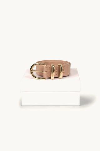 The Tia Patent Belt Fawn