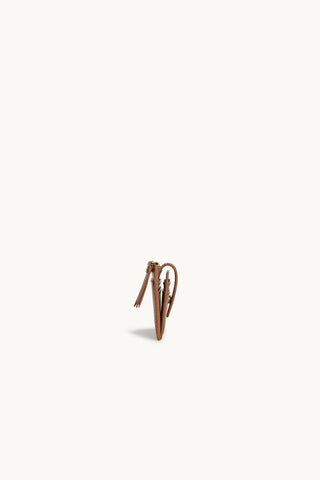 The Zoe Patent Card Wallet Chocolate