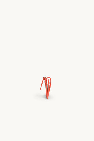The Zoe Patent Card Wallet Orange Sunset