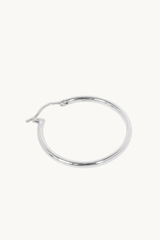 35mm Sterling Silver Hoop Earrings