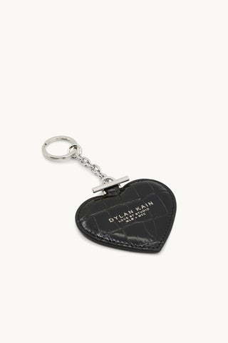 Dylan Kain Heart Keychain Silver