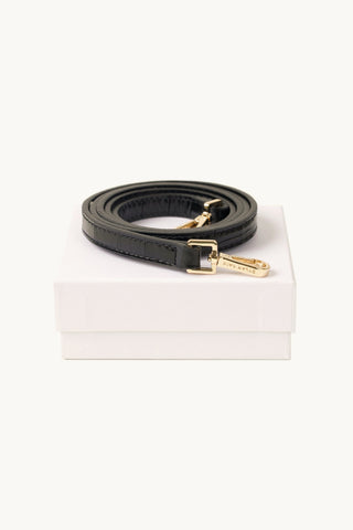The Fixed 12mm Croc-effect Strap Light Gold Leather Bag, Chain Strap, Leather Strap Dylan Kain 